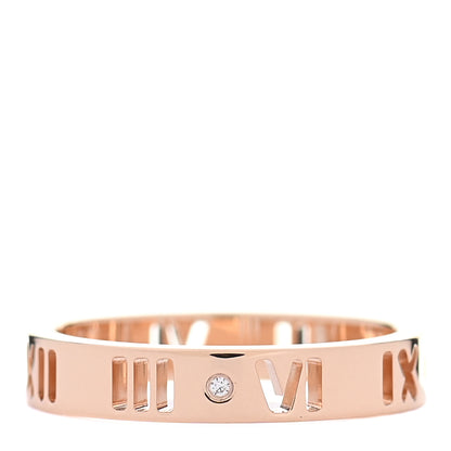 Tiffany 18K Rose Gold Diamond Atlas Pierced Ring 51 5.75 3 of 4