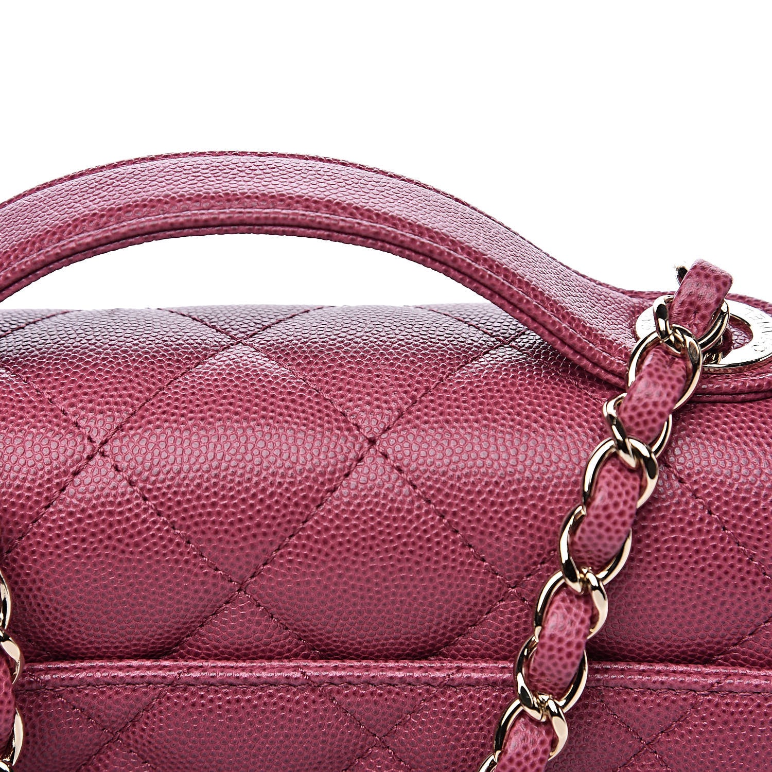 Chanel Caviar Quilted Small Business Affinity Flap Dark Pink 11 of 12