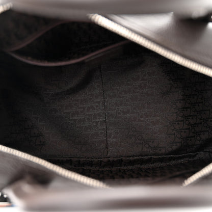 Christian Dior Deerskin Cannage Stitched Boston Dark Brown 5 of 11