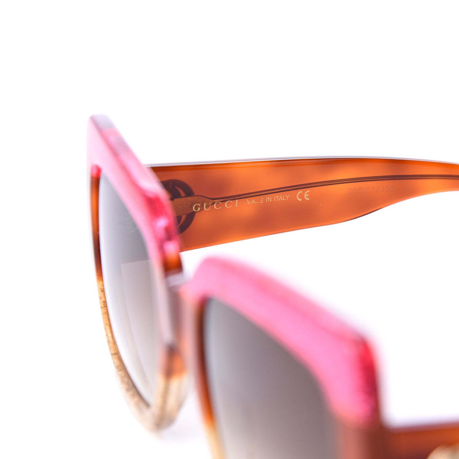 Gucci Square Frame GG0083S Sunglasses Glitter Pink Multi 6 of 8