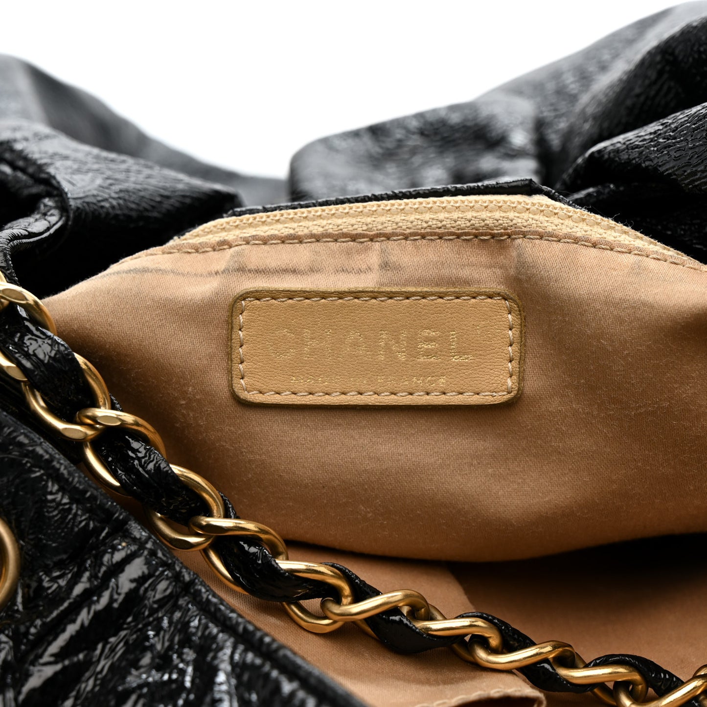 Vinyl Medium Rock and Chain Flap Black