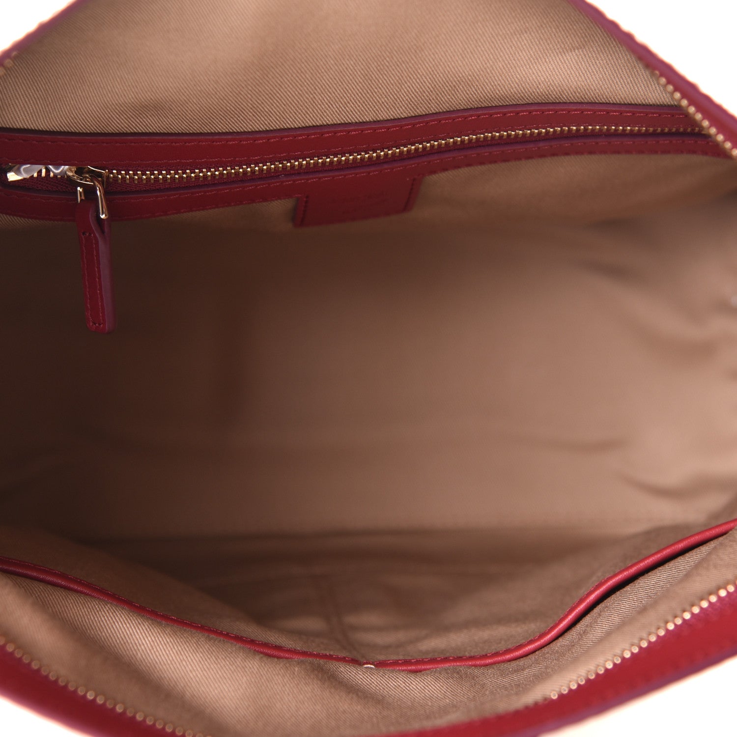 MCM Metallic Visetos Medium Klara Hobo Champagne Gold 4 of 5