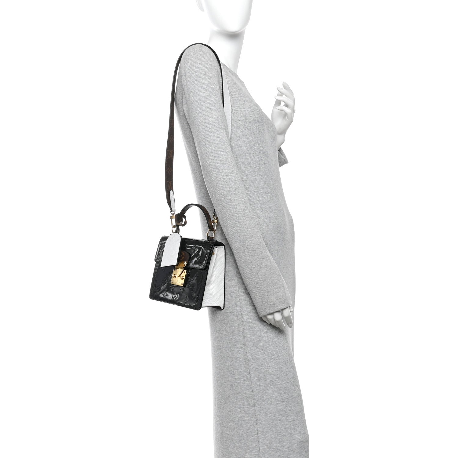 Louis Vuitton Vernis Epi Monogram Spring Street Black 2 of 10