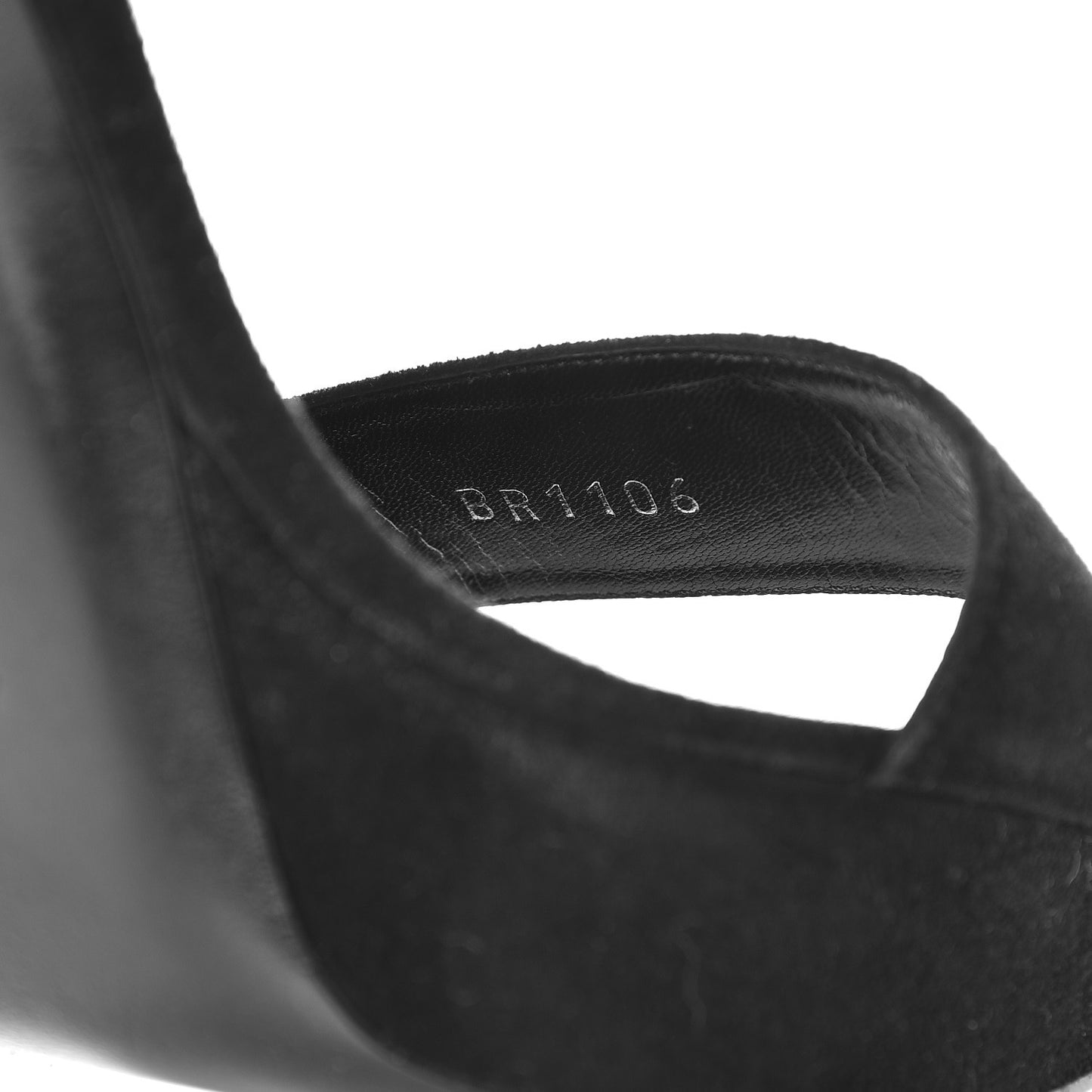 Suede Goatskin Bahiana Sandals 39 Black