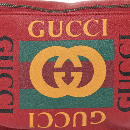 Gucci Grained Calfskin Logo Belt Bag Hibiscus Red 9 of 10