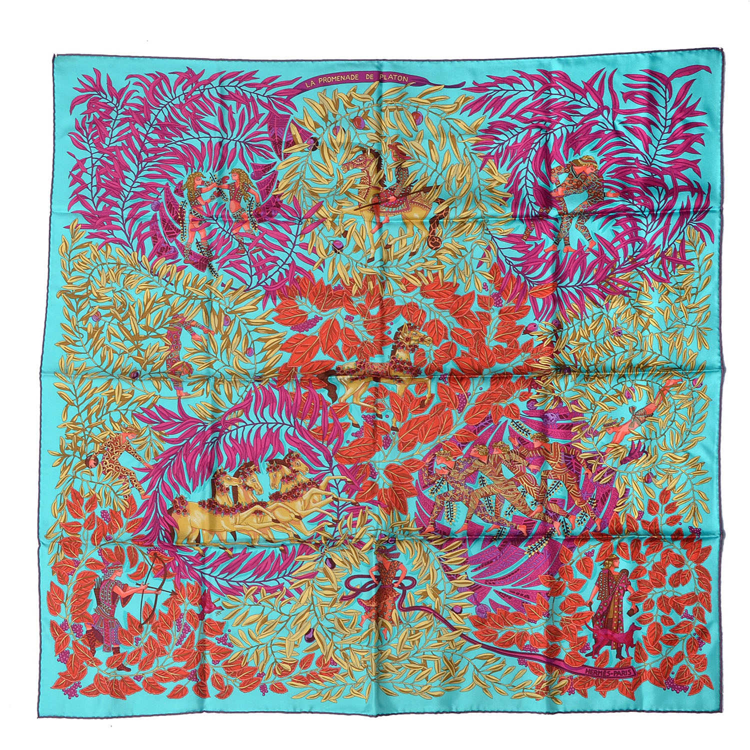 Hermes Silk La Promenade de Platon Scarf 90 2 of 6
