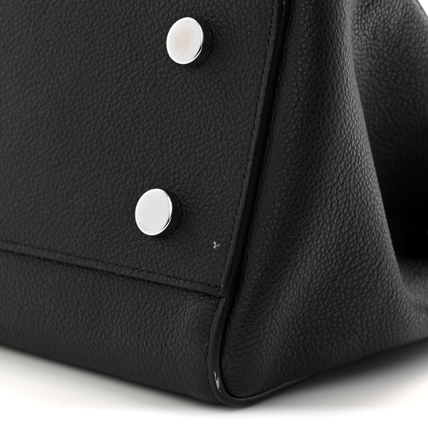 Saint Laurent Grained Calfskin Medium Cabas Rive Gauche Black 11 of 11