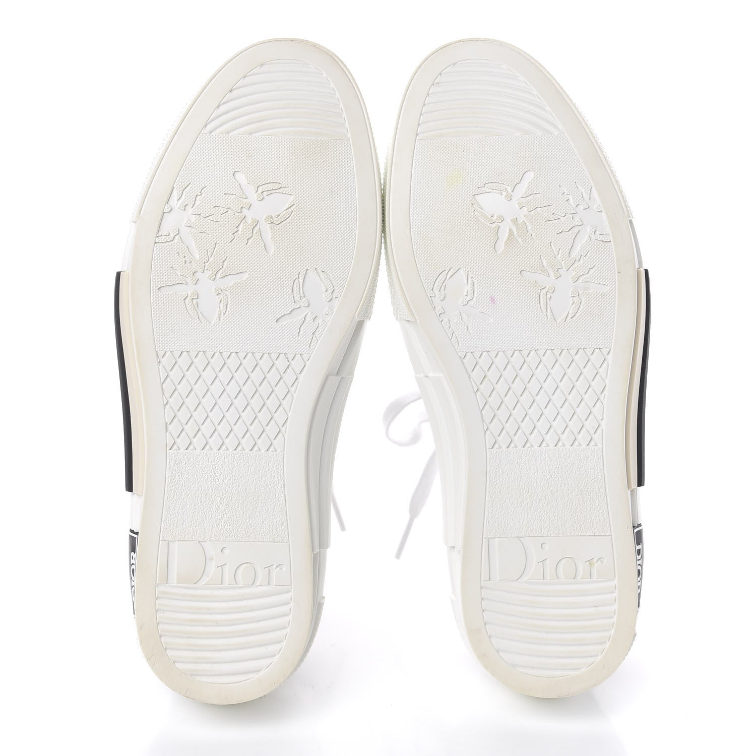 Christian Dior Technical Canvas Oblique Womens B23 Low Top Sneaker 39 White Black 5 of 10