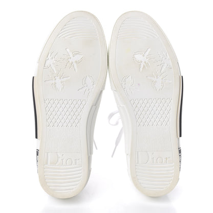 Christian Dior Technical Canvas Oblique Womens B23 Low Top Sneaker 39 White Black 5 of 10