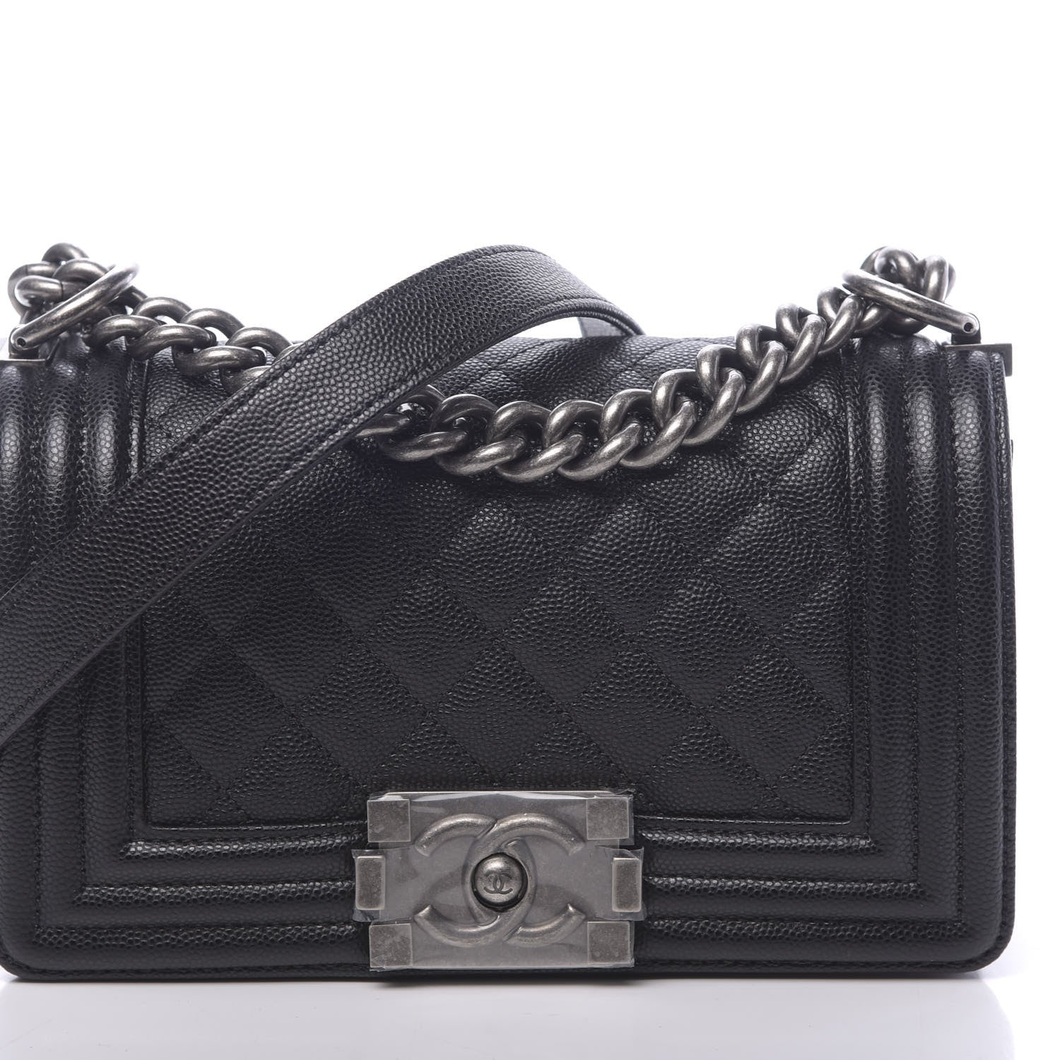 Chanel Caviar Quilted Small Boy Flap Black 8 of 10