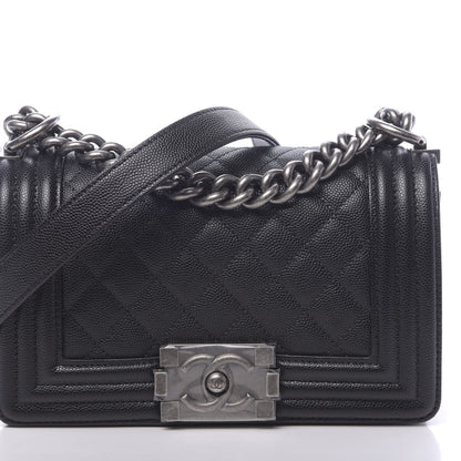 Chanel Caviar Quilted Small Boy Flap Black 8 of 10