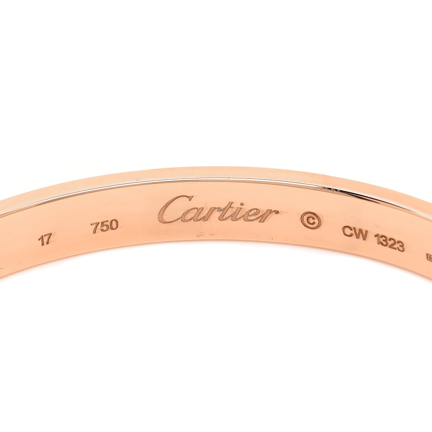 Cartier 18K Pink Gold LOVE Bracelet 17 4 of 4