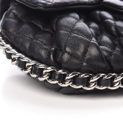 Chanel Washed Lambskin Quilted Mini Chain Around Flap Black 11 of 13