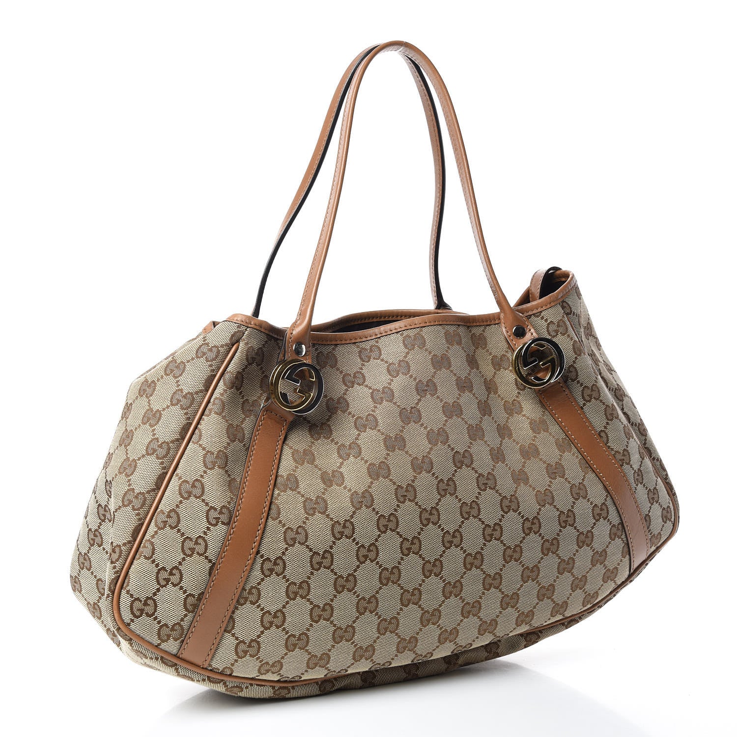 Gucci Monogram Medium GG Twins Shoulder Bag Tan 3 of 13