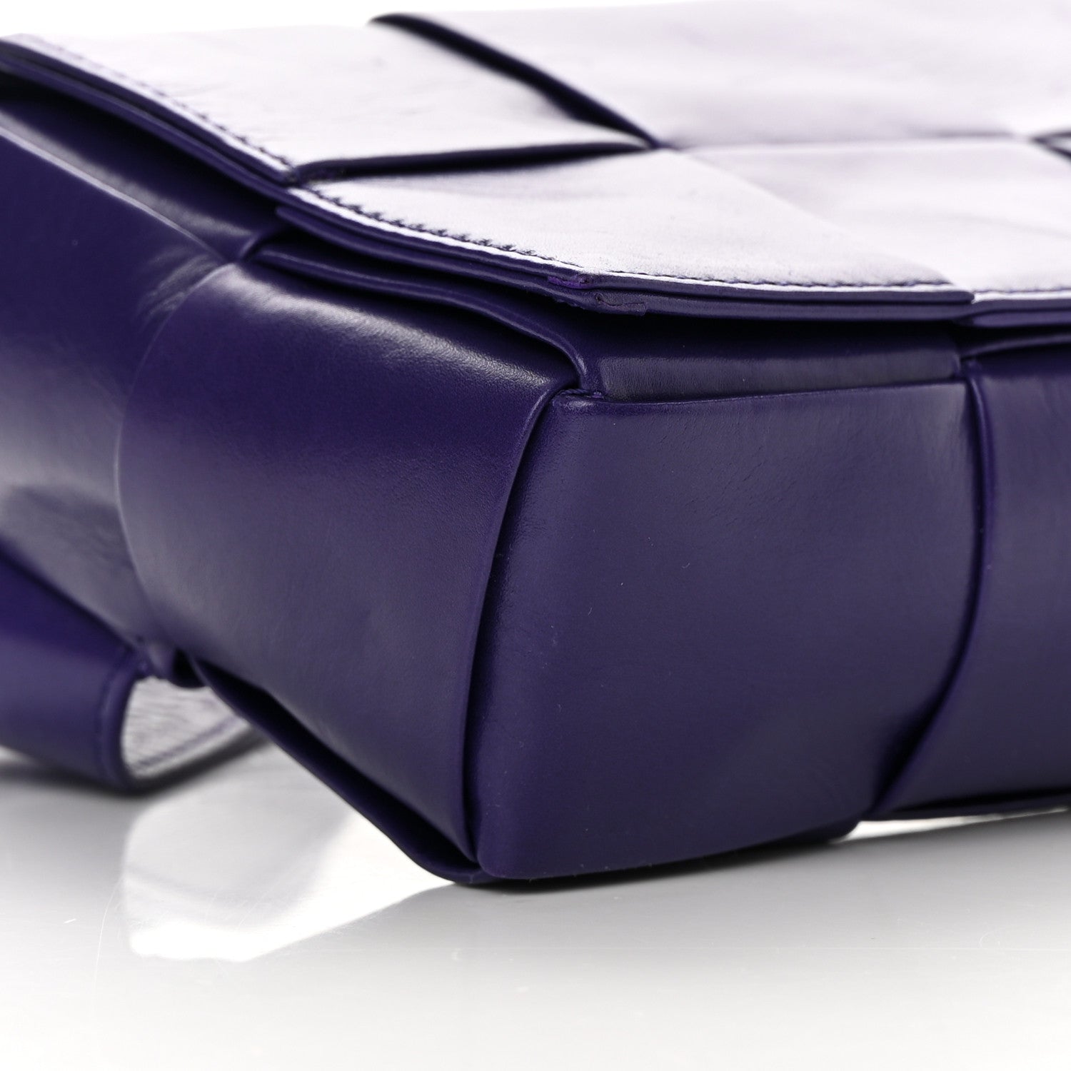 Bottega Veneta Paper Calfskin Intrecciato Cassette Belt Bag Purple 8 of 13