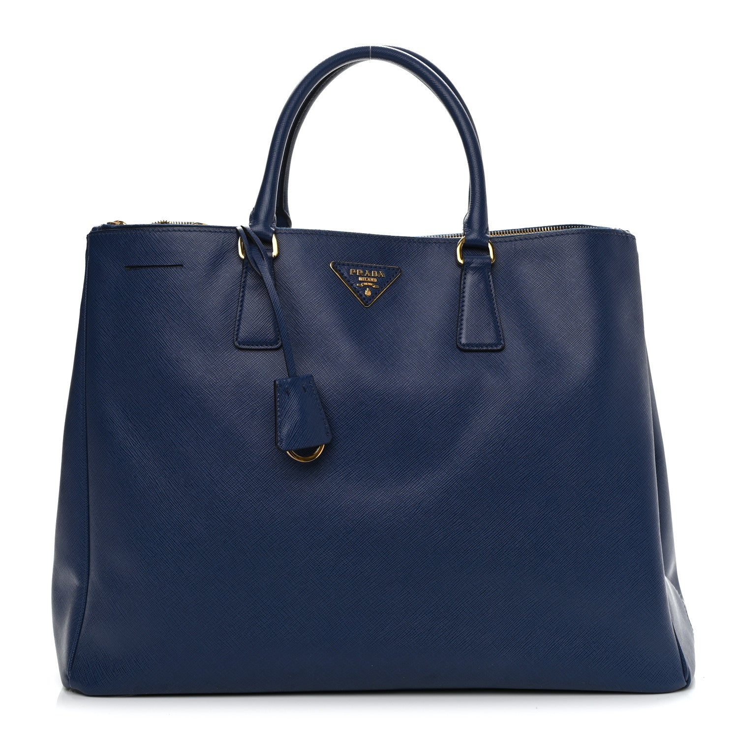 Prada Saffiano Lux Extra Large Galleria Double Zip Tote Bluette 1 of 10
