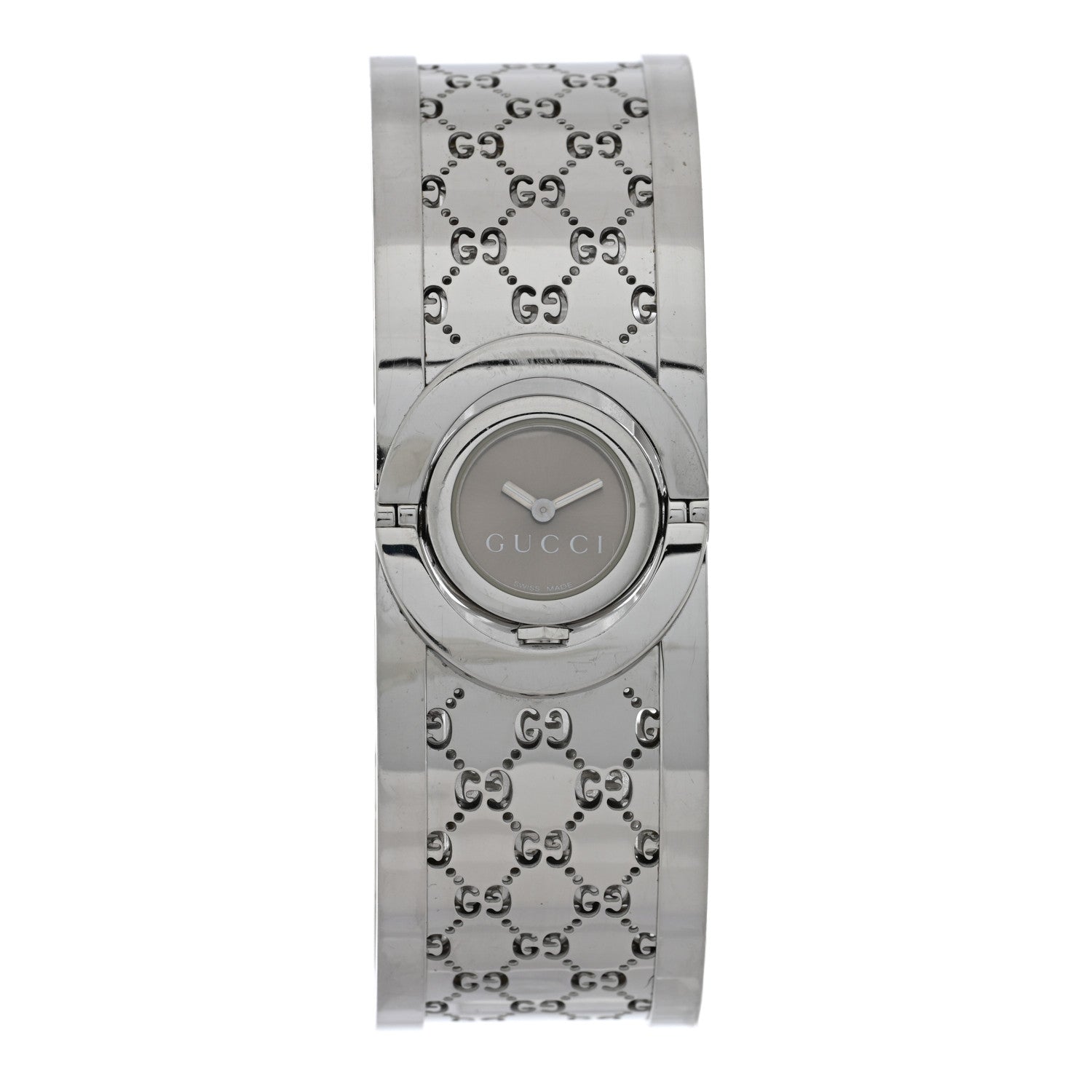 Gucci Stainless Steel 23mm Twirl Quartz Watch Brown 1 of 5