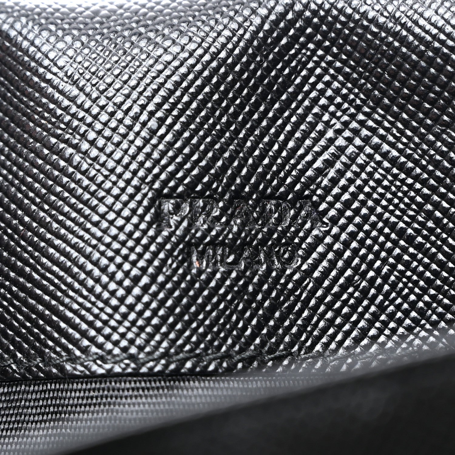 Prada Saffiano Metal Continental Flap Wallet Black 6 of 7