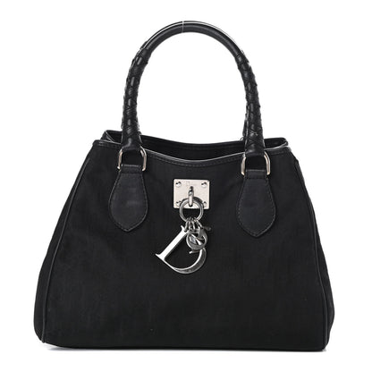 Christian Dior Nylon Monogram Small Lovely Tote Black 1 of 17