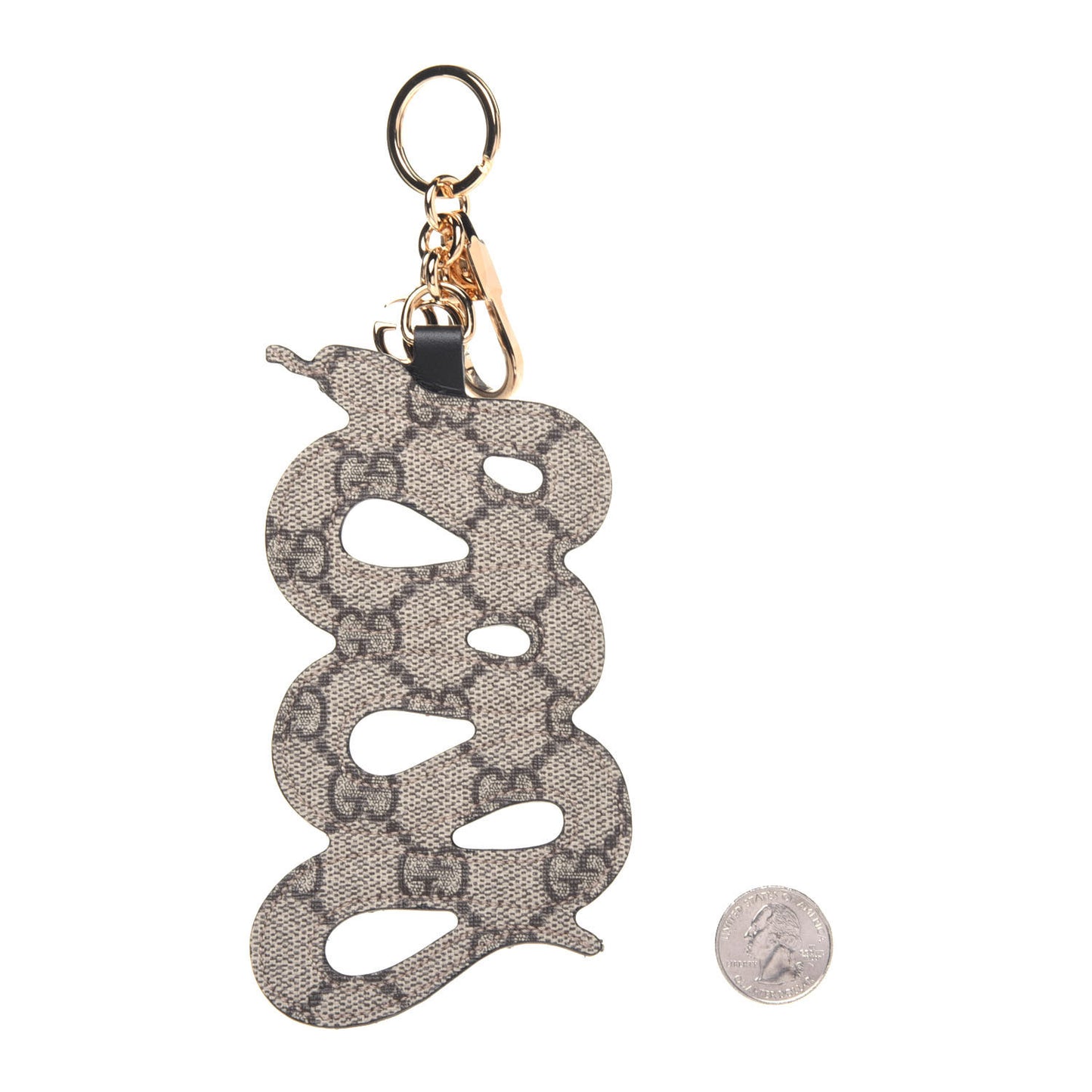 GG Supreme Monogram Kingsnake Bag Charm Key Holder