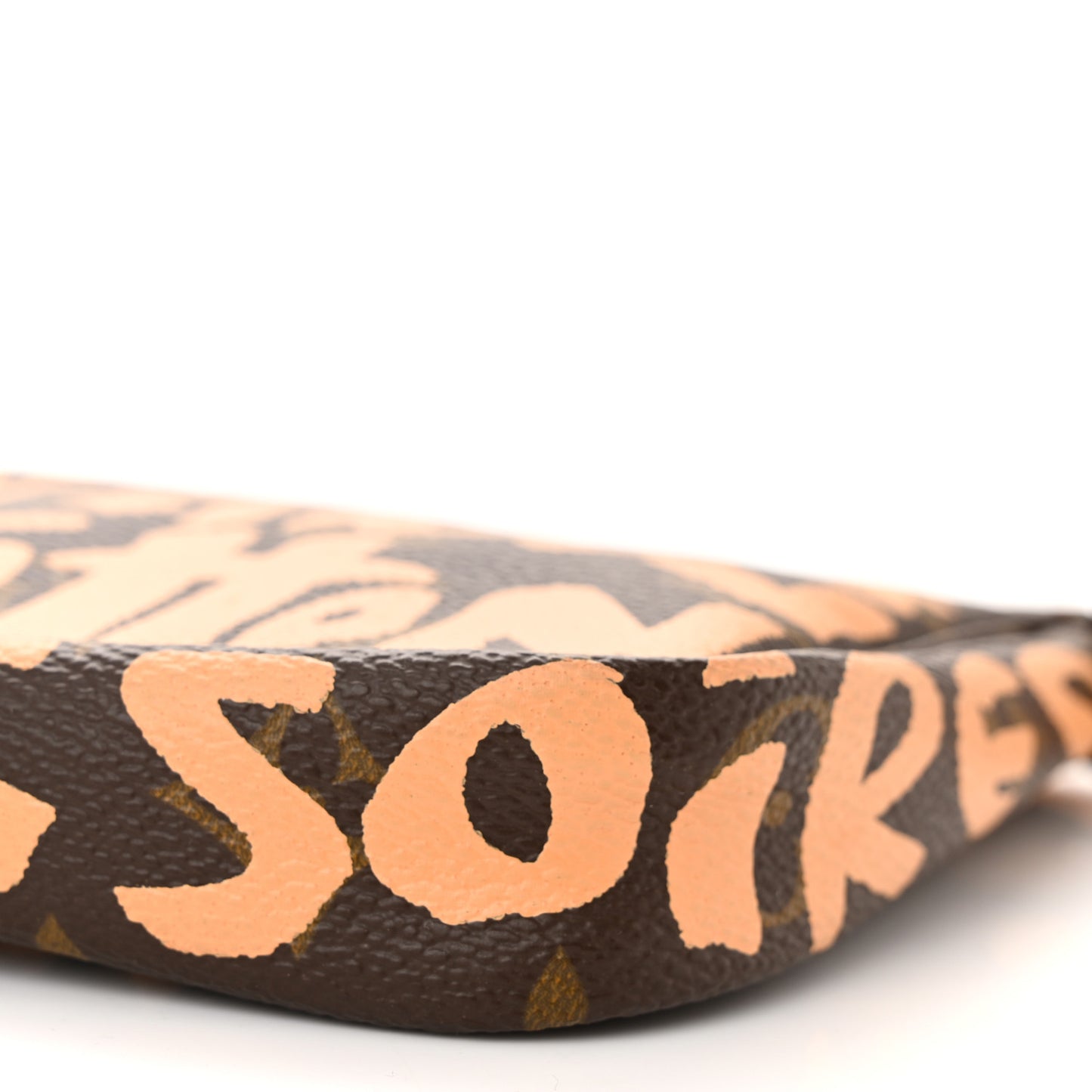 Monogram Graffiti Pochette Accessories Peach