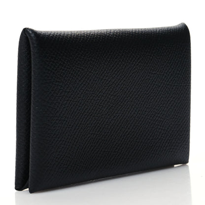 Hermes Epsom Calvi Card Case Black 3 of 12
