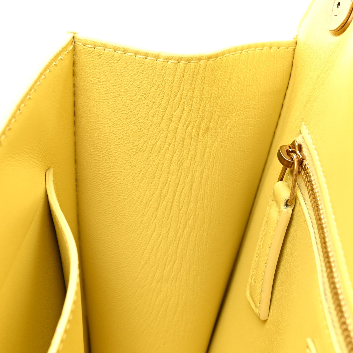 Saint Laurent Smooth Calfskin Carre Satchel Paille 11 of 16