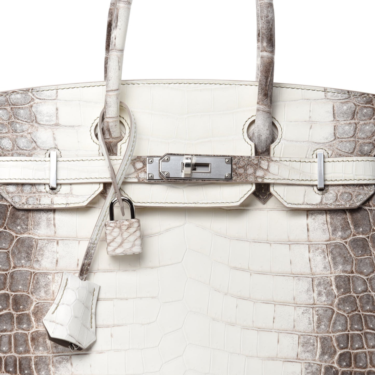 Matte Niloticus Crocodile Himalaya Birkin 30 Blanc