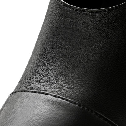 Gucci Calfskin Pin Buckle Knee High Boots 37 Black 12 of 13