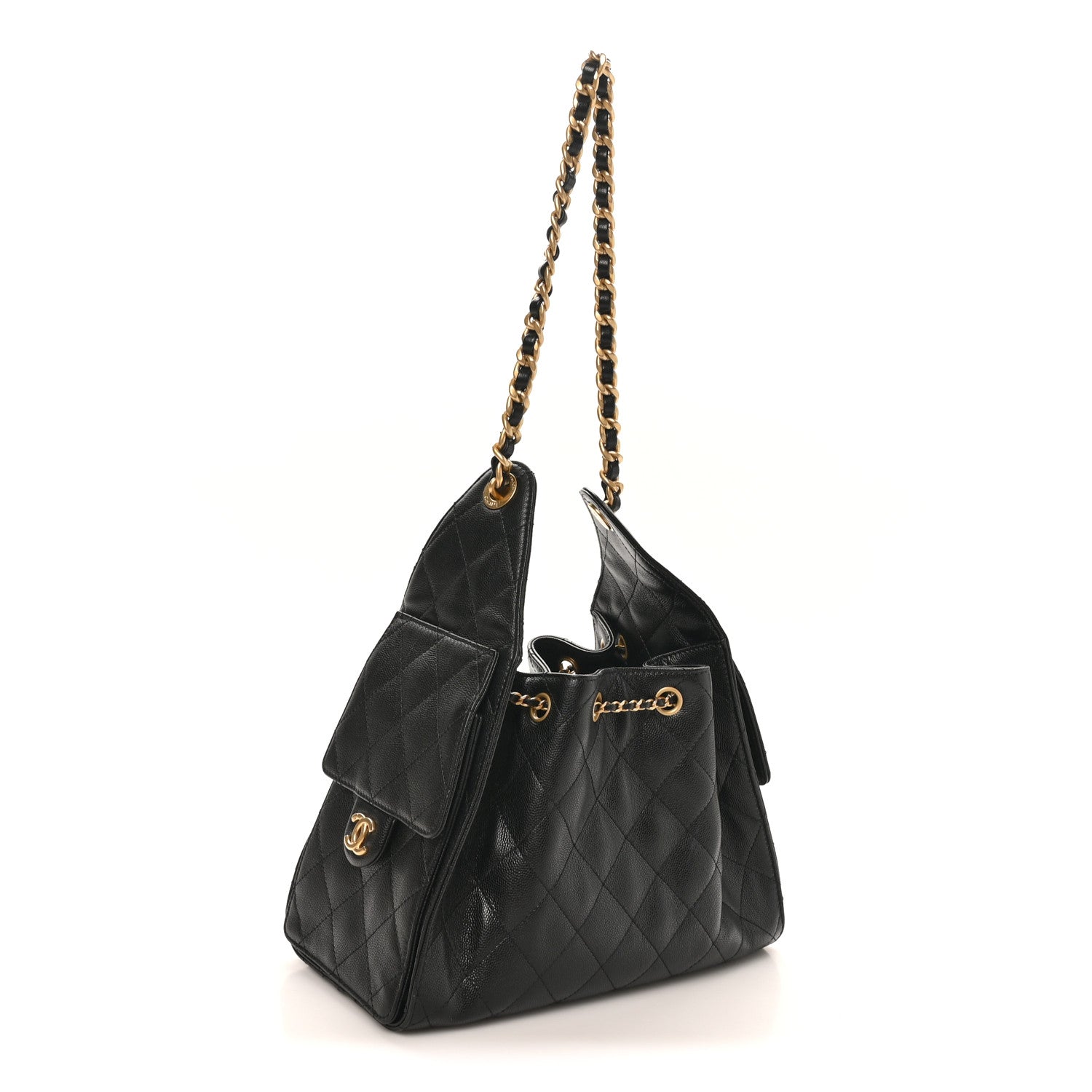 Chanel Caviar Quilted Small Chanel 25 Handbag Black 3 of 9