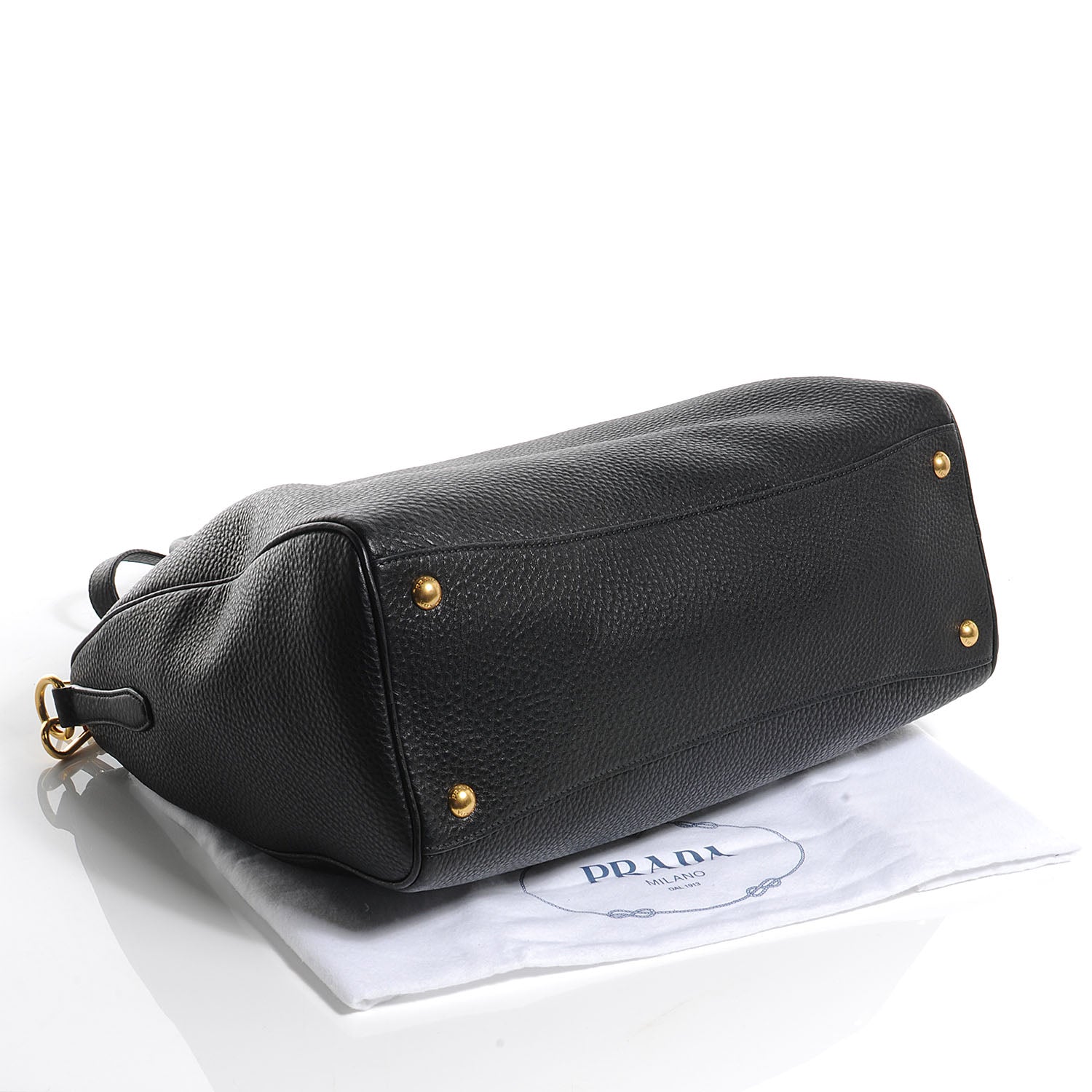 Prada Vitello Daino Shoulder Bag Nero Black 4 of 10
