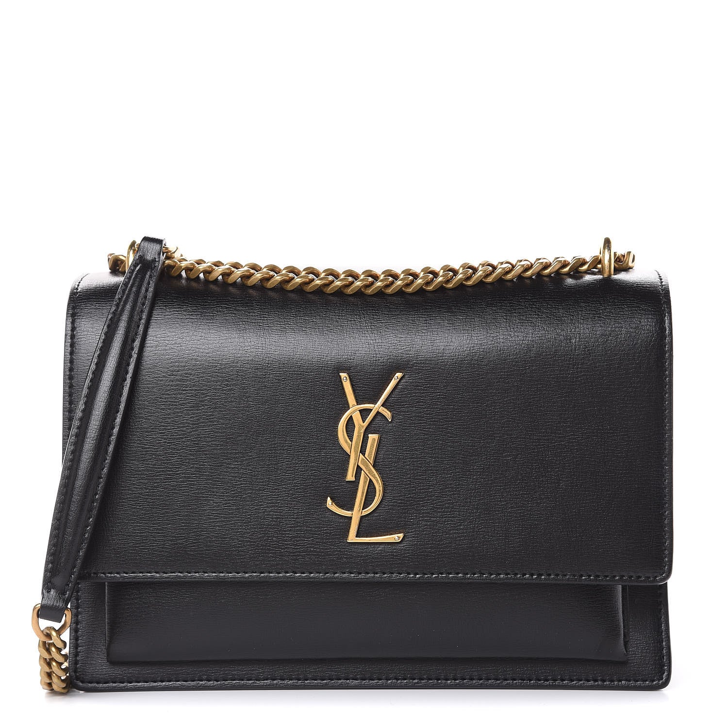 Saint Laurent Calfskin Medium Monogram Sunset Black 1 of 10