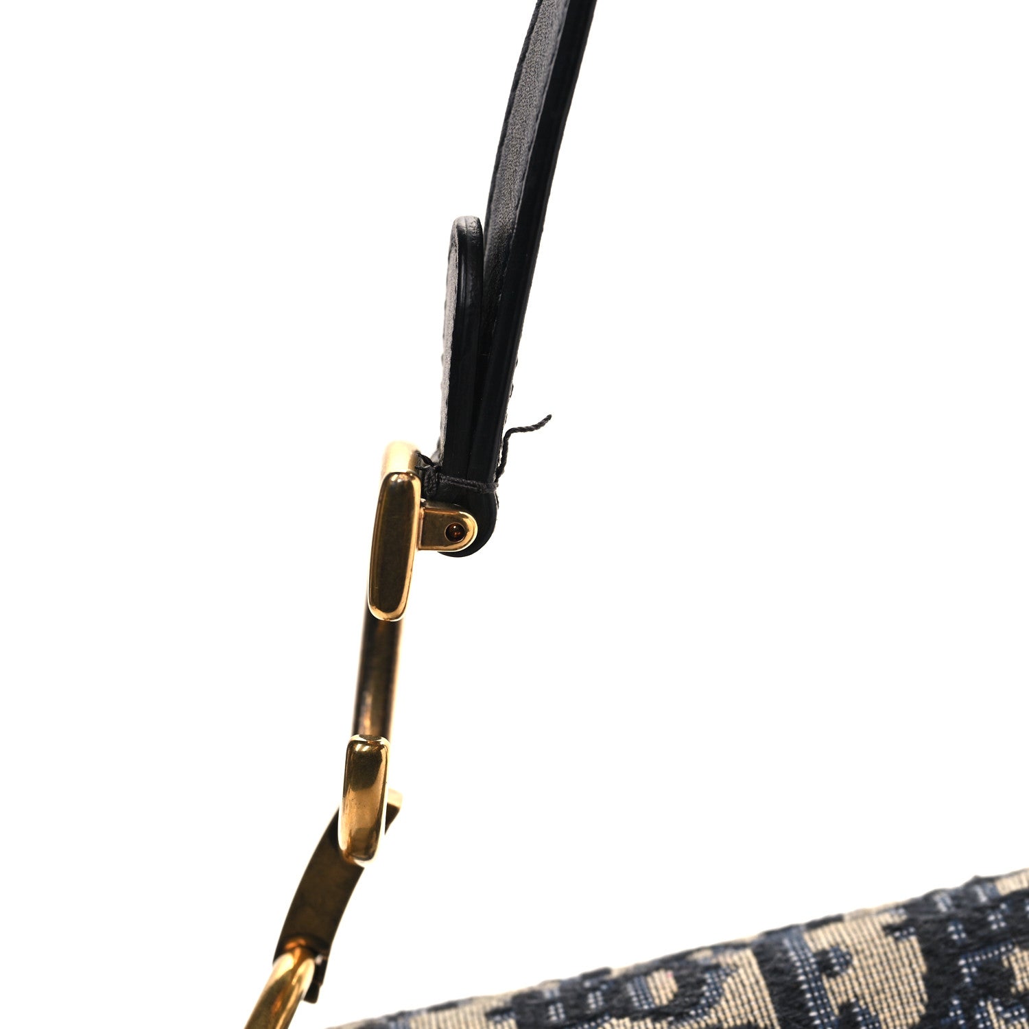 Christian Dior Oblique Saddle Bag Blue 11 of 13