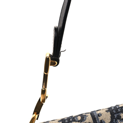 Christian Dior Oblique Saddle Bag Blue 11 of 13