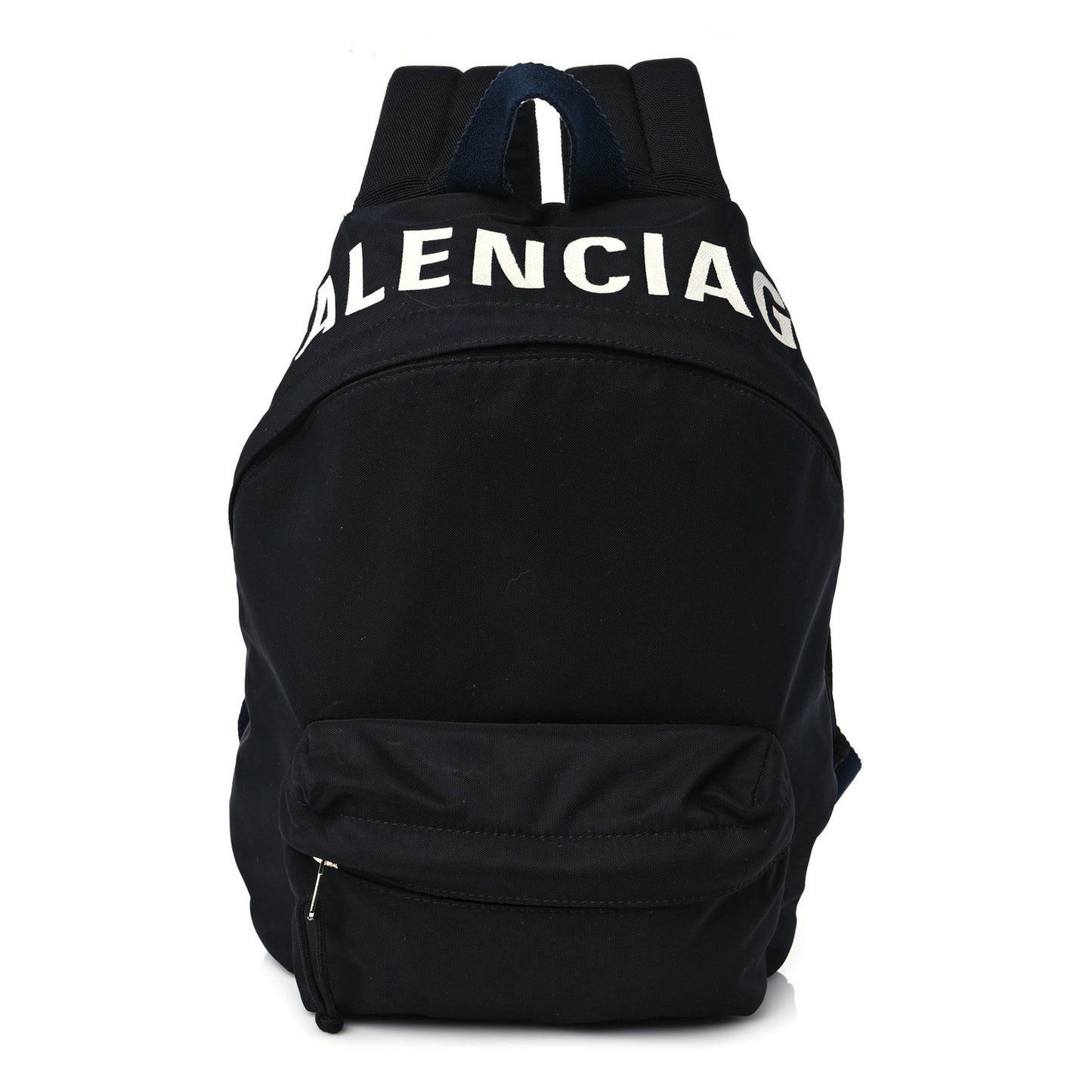 Sport Nylon Logo Embroidered S Wheel Backpack Black