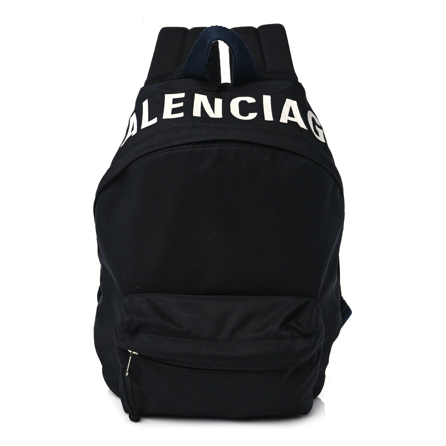 Balenciaga Sport Nylon Logo Embroidered S Wheel Backpack Black 1 of 8