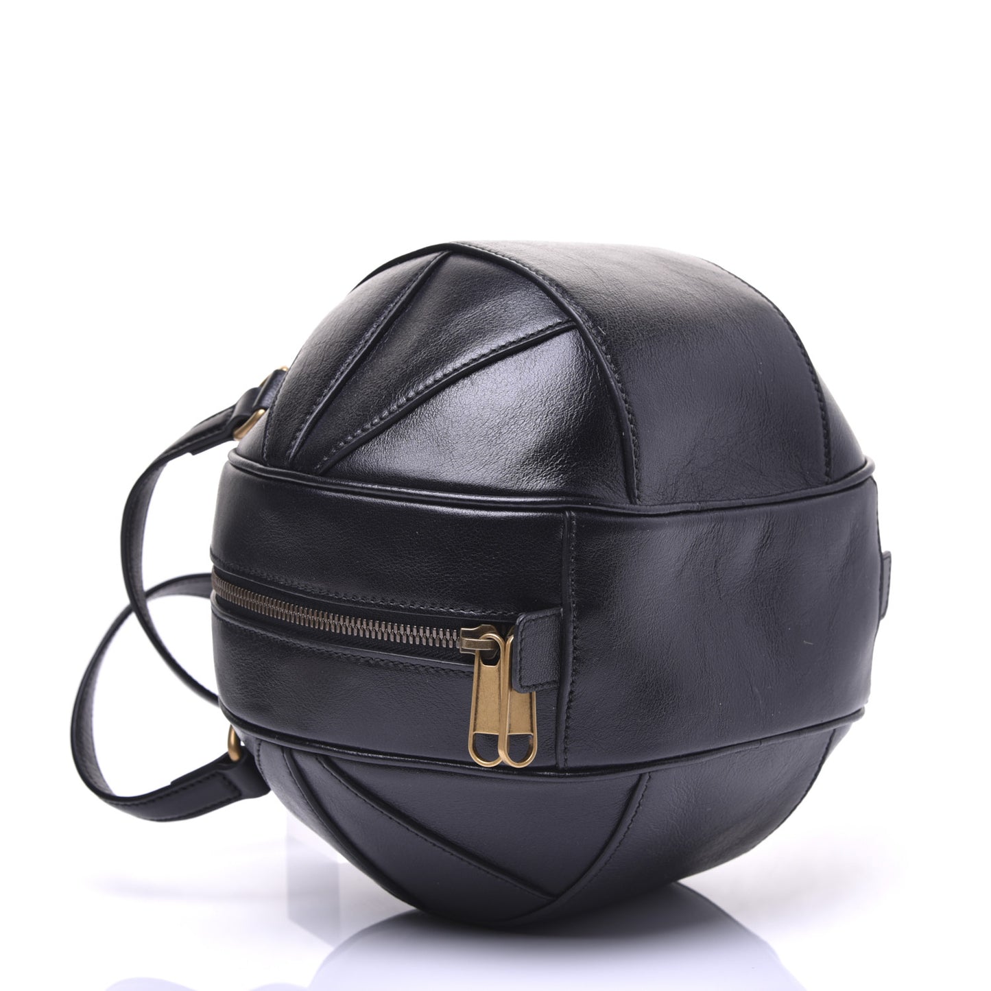 Piuma Lux Energy Tifosa Basketball Shaped Shoulder Bag Black