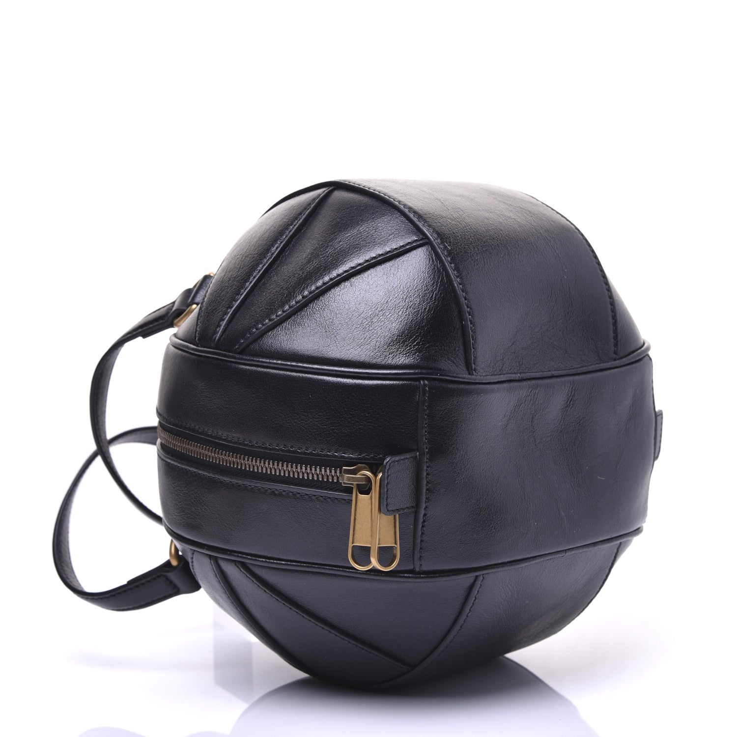 Gucci Piuma Lux Energy Tifosa Basketball Shaped Shoulder Bag Black 4 of 15