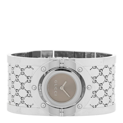 Gucci Stainless Steel 33mm Twirl Quartz Watch Brown 2 of 4