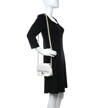 Chanel Lambskin Quilted Mini My Perfect Flap White 2 of 11