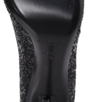 Saint Laurent Glitter Opyum 85 Pumps 40 Black 9 of 10