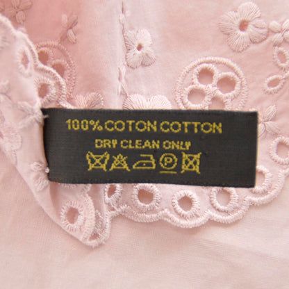 Louis Vuitton Embroidered Eyelet Bandana Scarf Pink 5 of 6