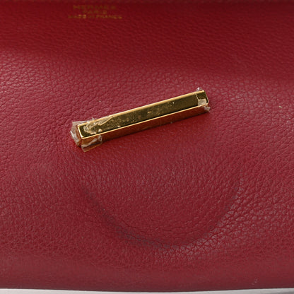 Hermes Evergrain Egee Clutch Rouge H 10 of 10