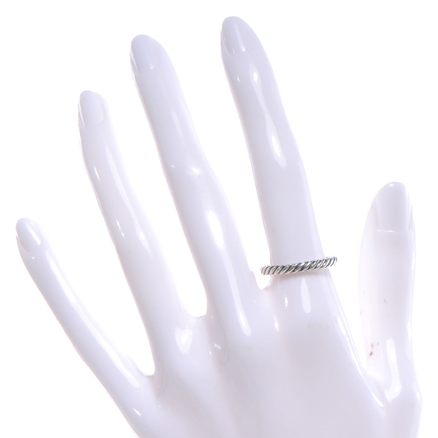 Sterling Silver Cable Classics Band Ring 54 7