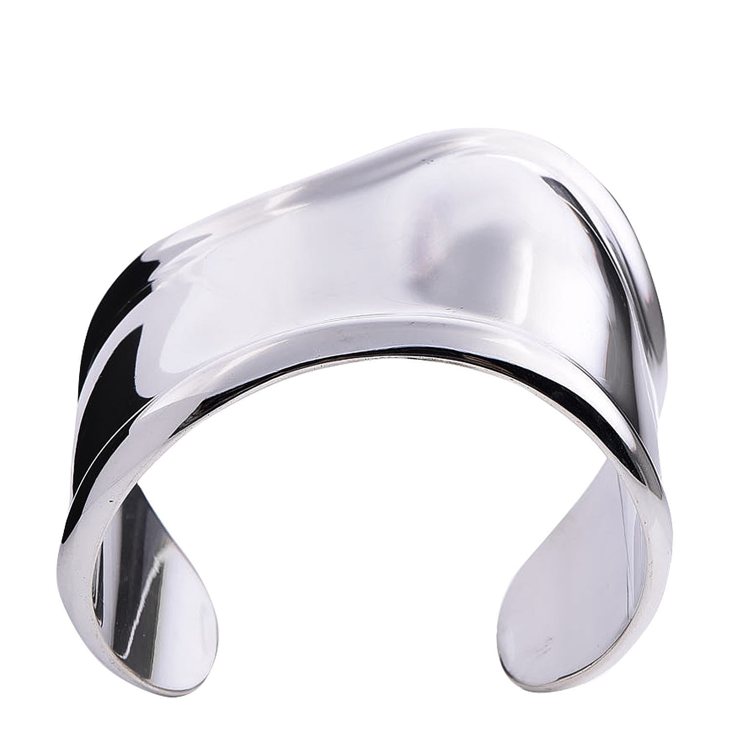 Tiffany Sterling Silver Medium Elsa Peretti Right Wrist Bone Cuff Bracelet 1 of 8