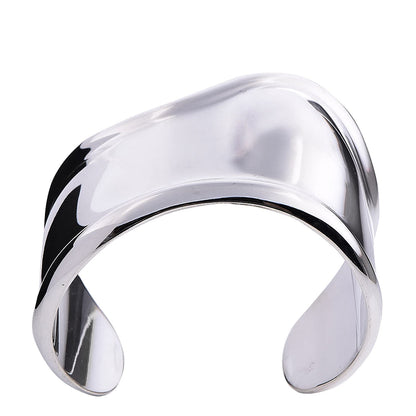 Tiffany Sterling Silver Medium Elsa Peretti Right Wrist Bone Cuff Bracelet 1 of 8