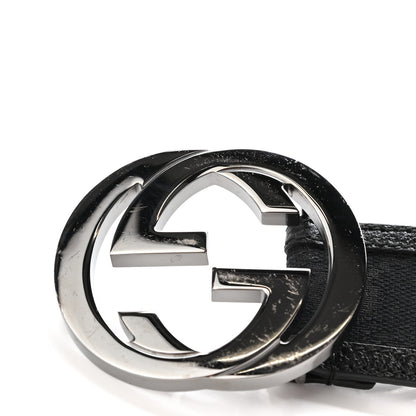 Gucci Monogram Interlocking G Belt 85 34 Black 6 of 6