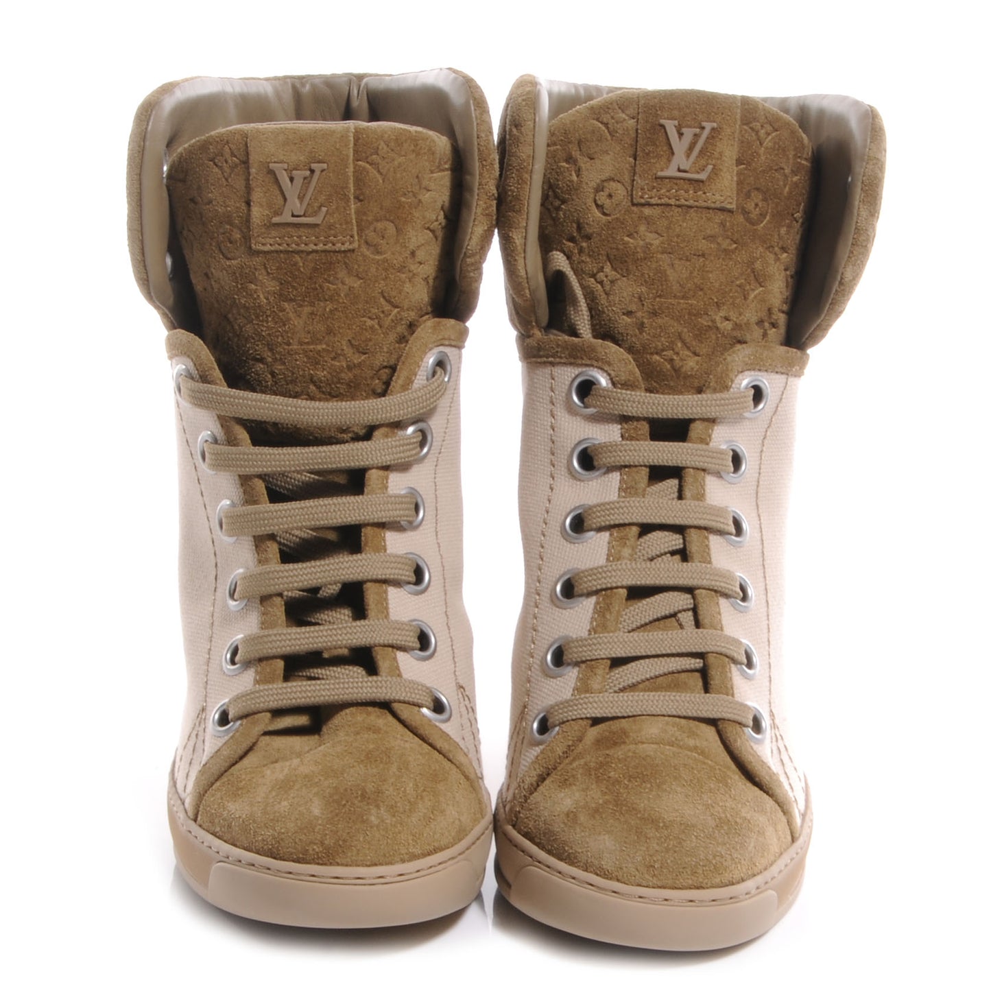 Suede Batignolles Wedges 36.5 Beige