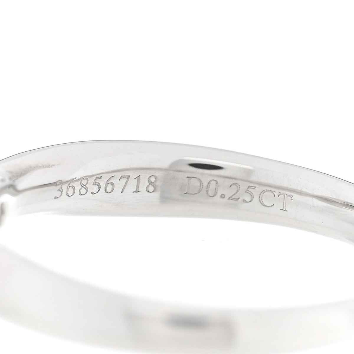 Tiffany Platinum Diamond .25ct Harmony Solitaire Engagement Ring 45 3.25 5 of 5