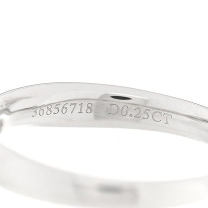 Tiffany Platinum Diamond .25ct Harmony Solitaire Engagement Ring 45 3.25 5 of 5
